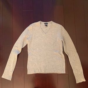 Gray V-neck sweater from Gap